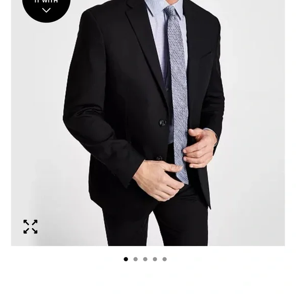 Kenneth Cole Suit Black